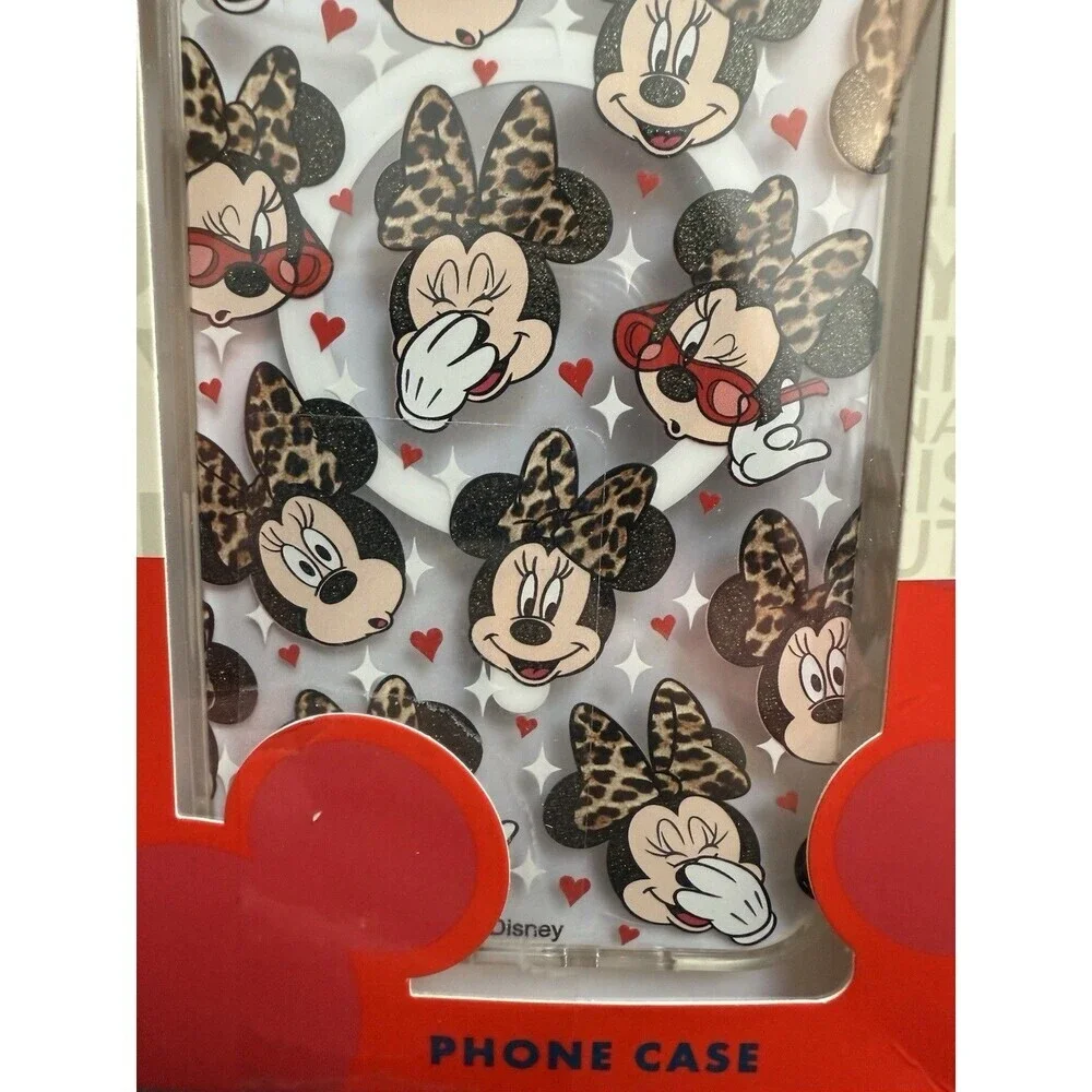 DISNEY Minnie Mouse Bows iPhone 15 Pro Max  Case Wireless Fast Charging New